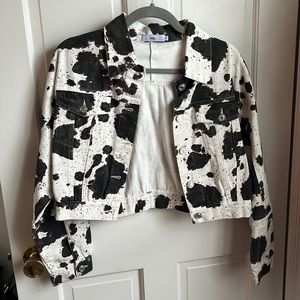 Cropped denim jacket